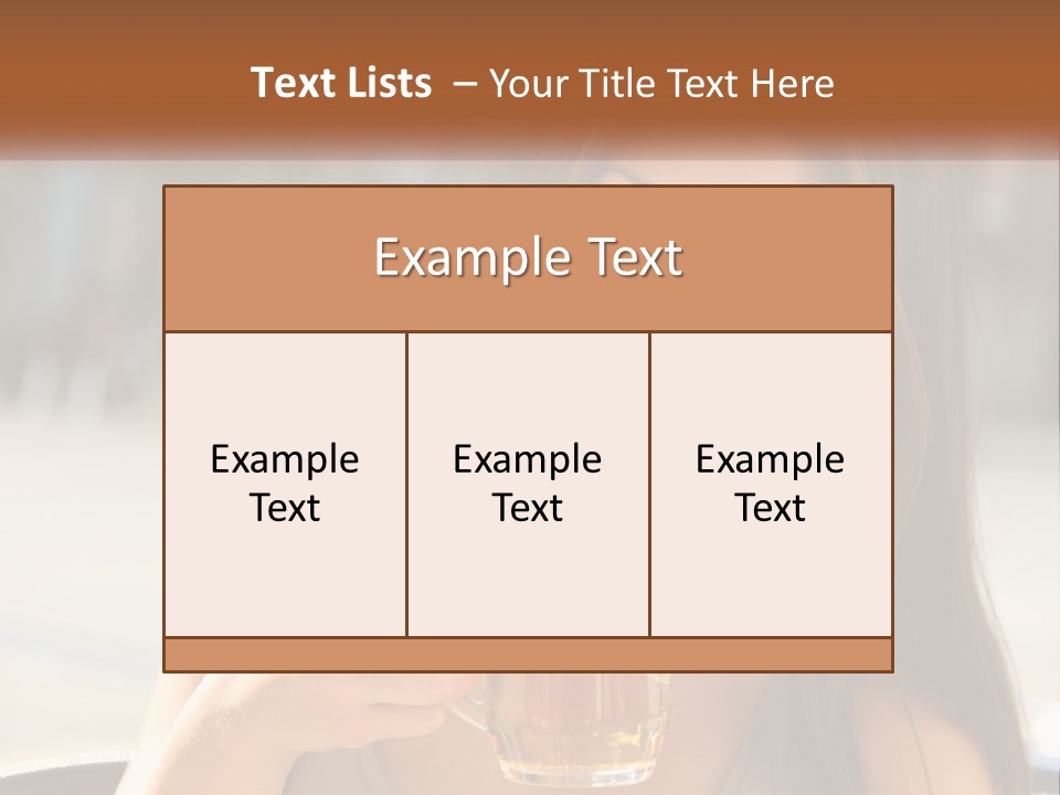 Lady City Camera PowerPoint Template