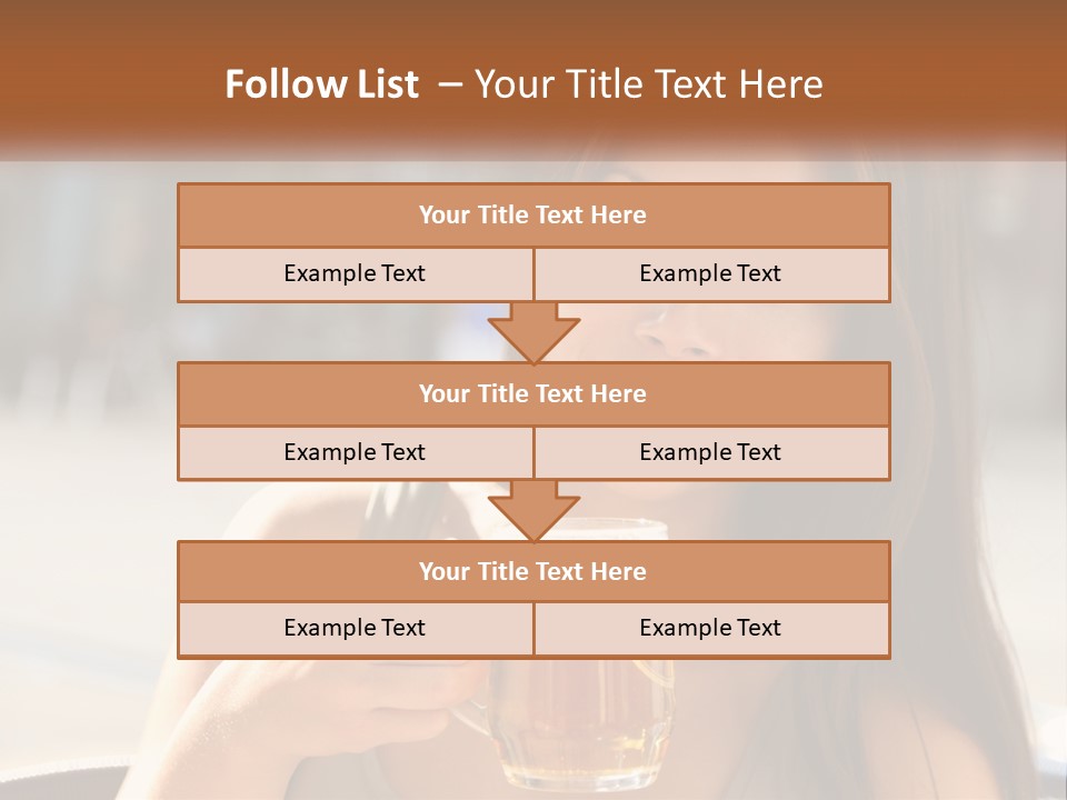 Lady City Camera PowerPoint Template