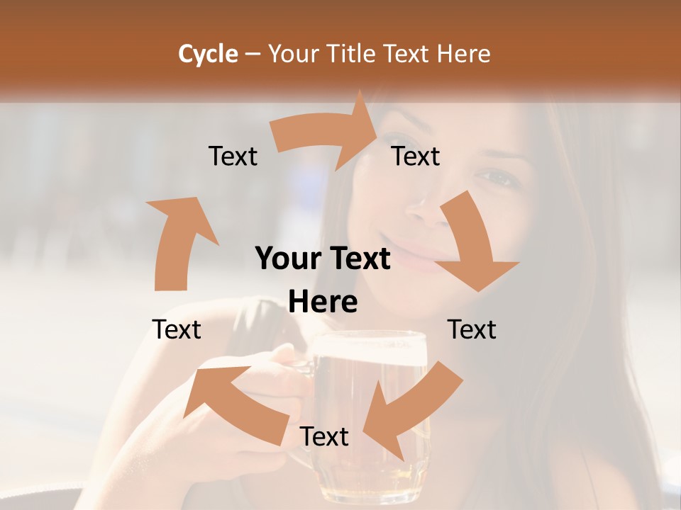 Lady City Camera PowerPoint Template