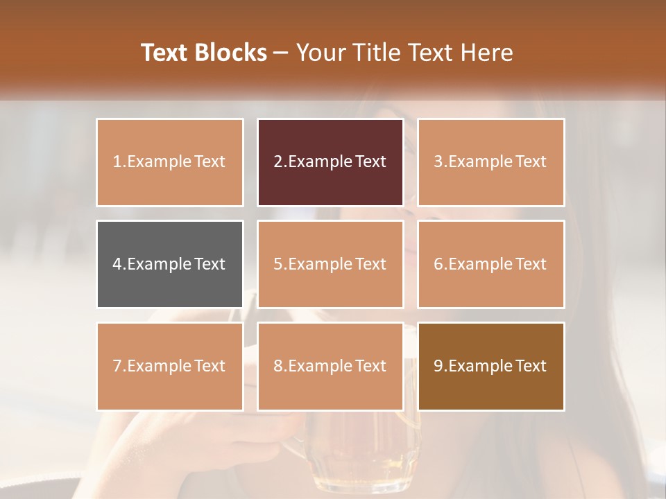 Lady City Camera PowerPoint Template