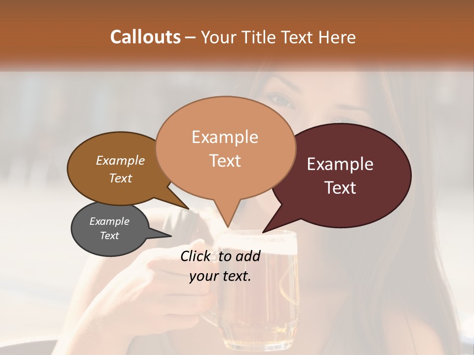 Lady City Camera PowerPoint Template