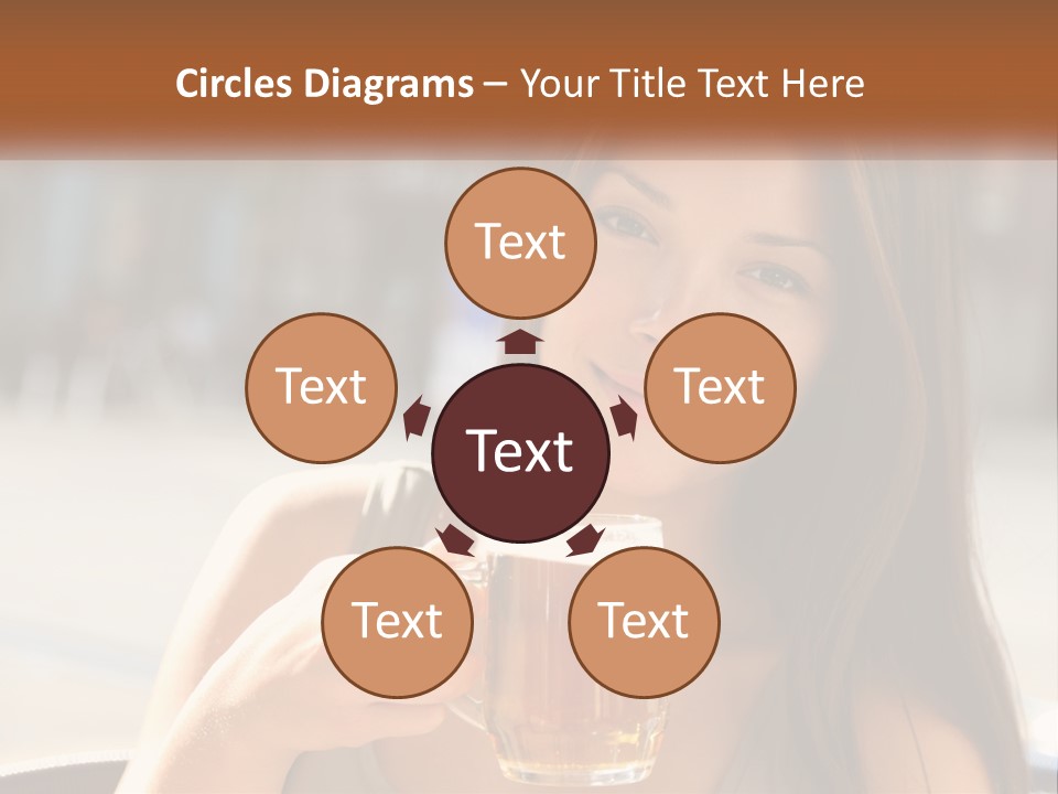 Lady City Camera PowerPoint Template