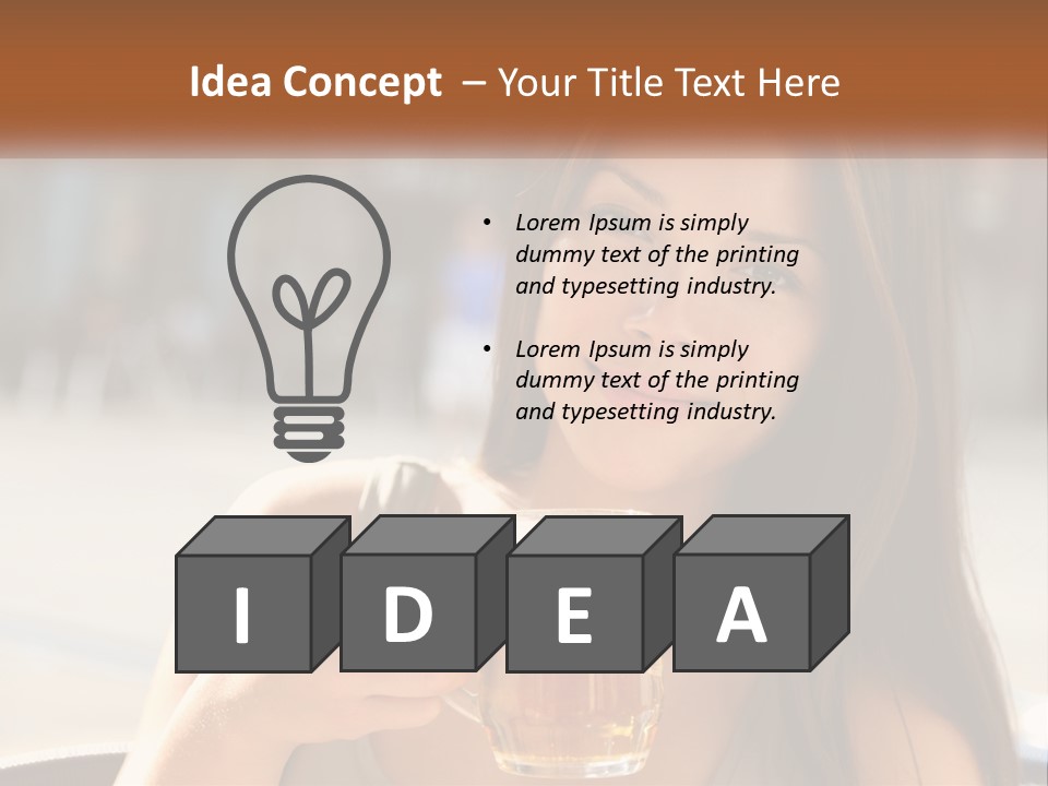 Lady City Camera PowerPoint Template