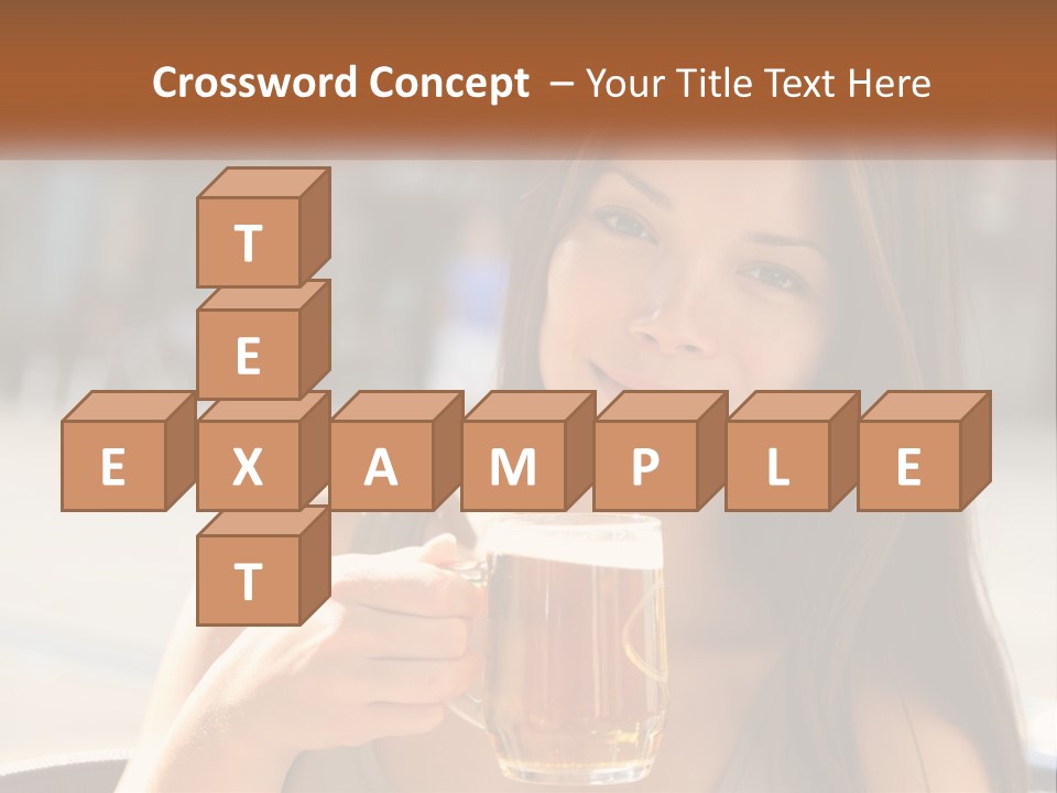 Lady City Camera PowerPoint Template