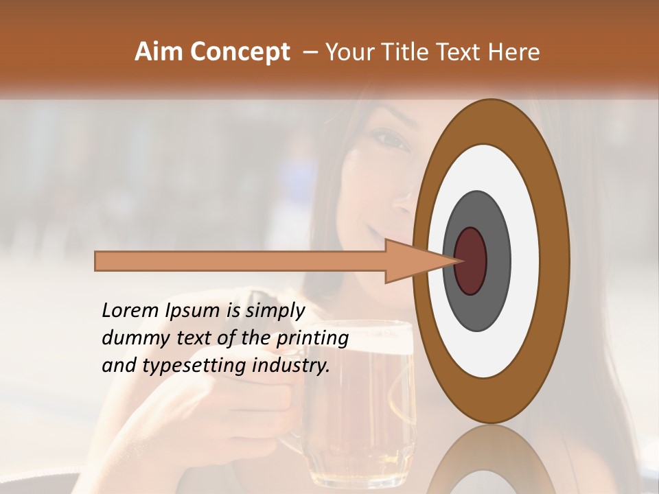 Lady City Camera PowerPoint Template