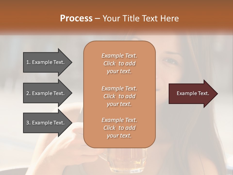 Lady City Camera PowerPoint Template