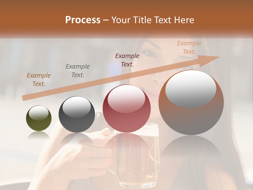 Lady City Camera PowerPoint Template