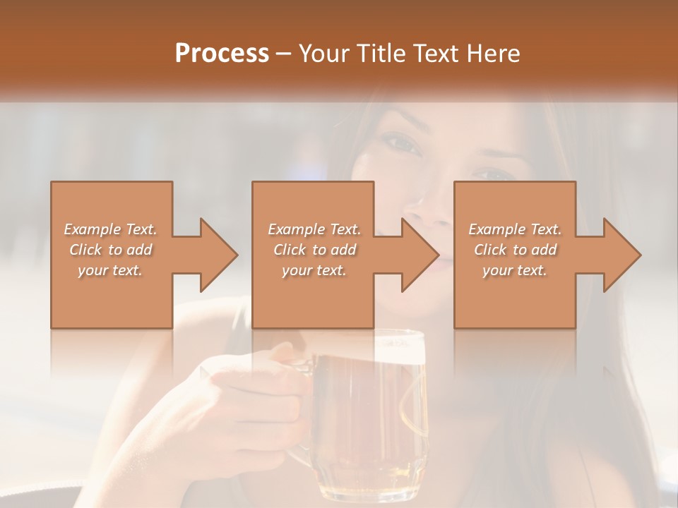 Lady City Camera PowerPoint Template