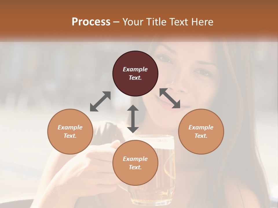 Lady City Camera PowerPoint Template