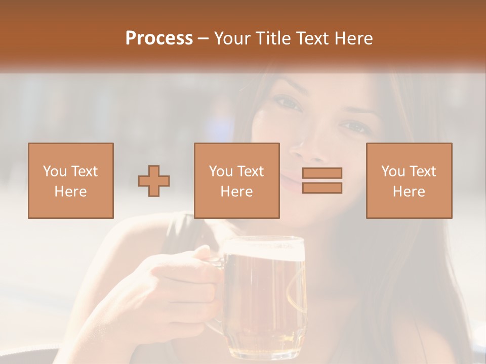 Lady City Camera PowerPoint Template