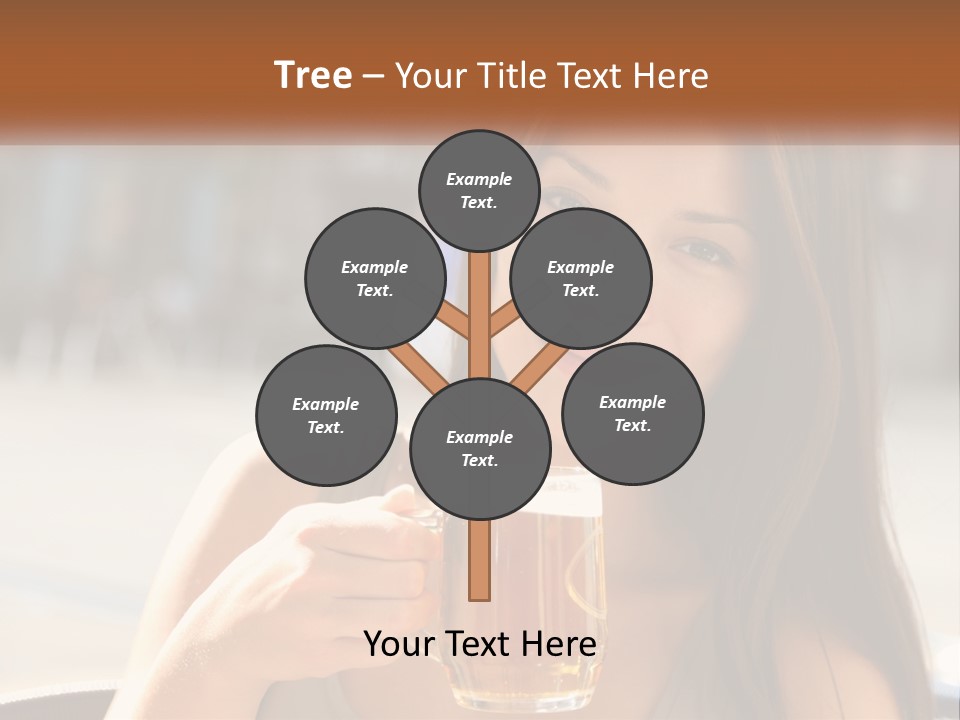 Lady City Camera PowerPoint Template