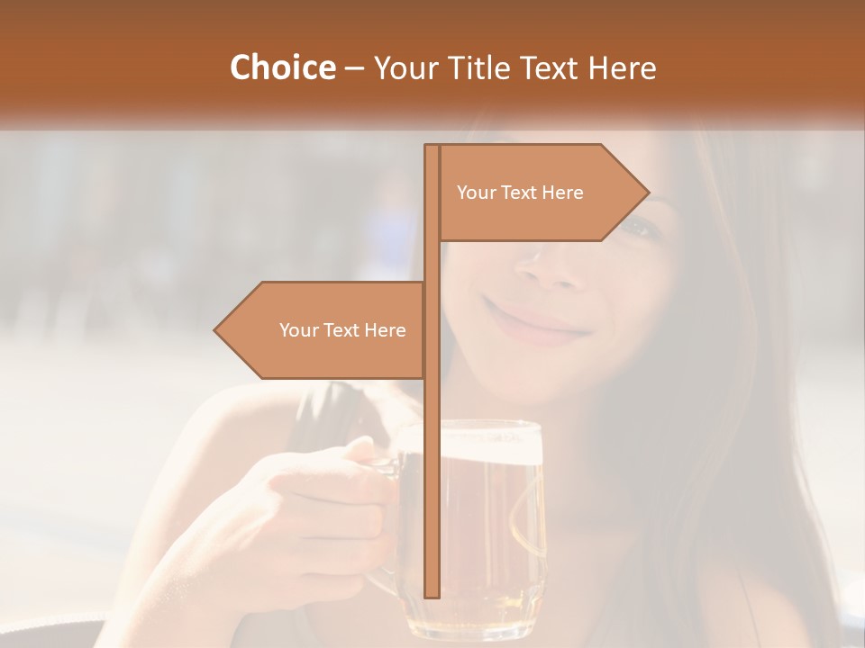 Lady City Camera PowerPoint Template