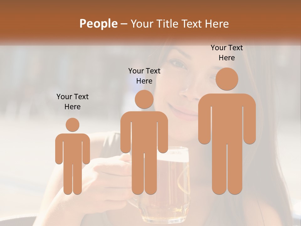 Lady City Camera PowerPoint Template