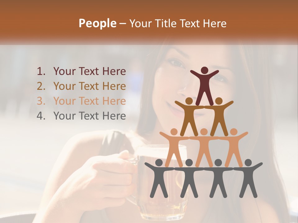 Lady City Camera PowerPoint Template