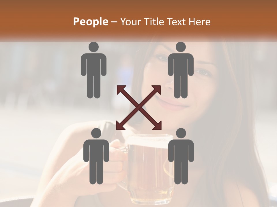 Lady City Camera PowerPoint Template