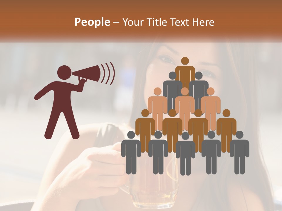 Lady City Camera PowerPoint Template