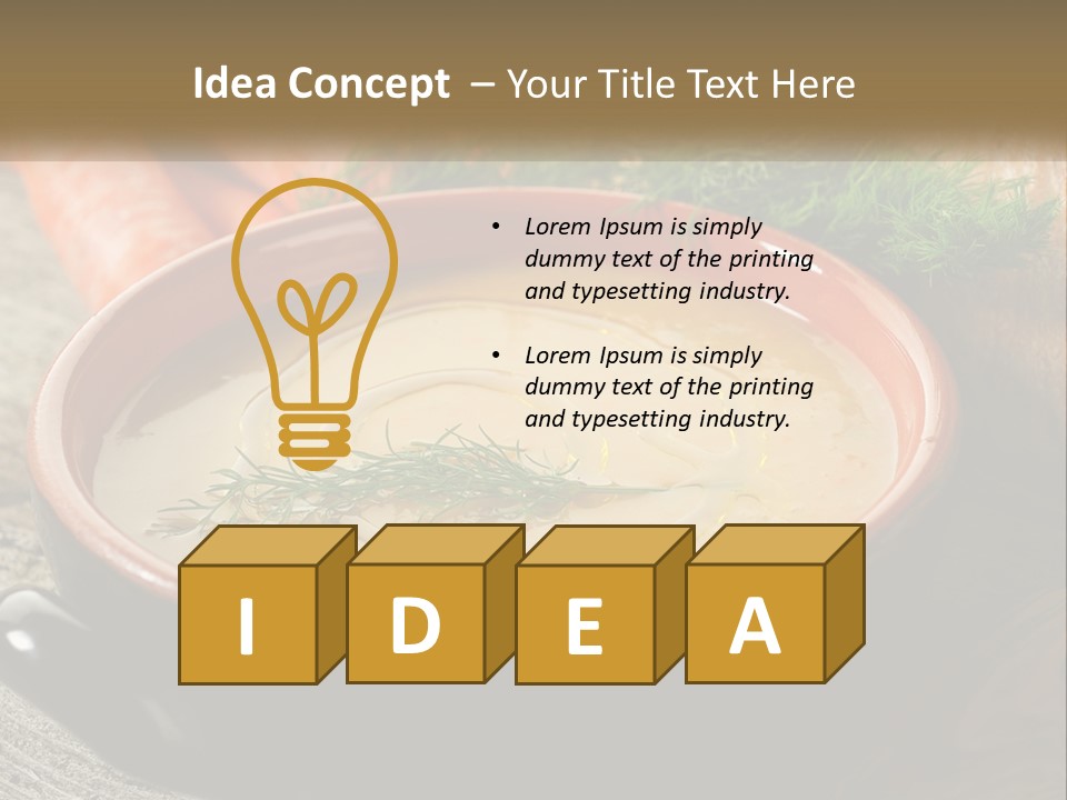 Health Isolated Cream PowerPoint Template