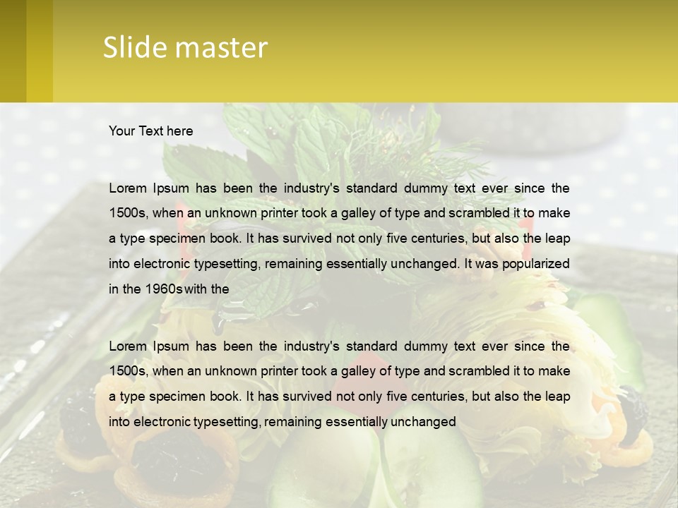 Eggplant Herb Green PowerPoint Template