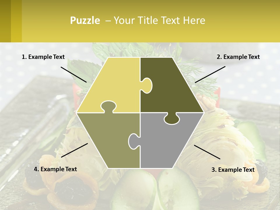 Eggplant Herb Green PowerPoint Template