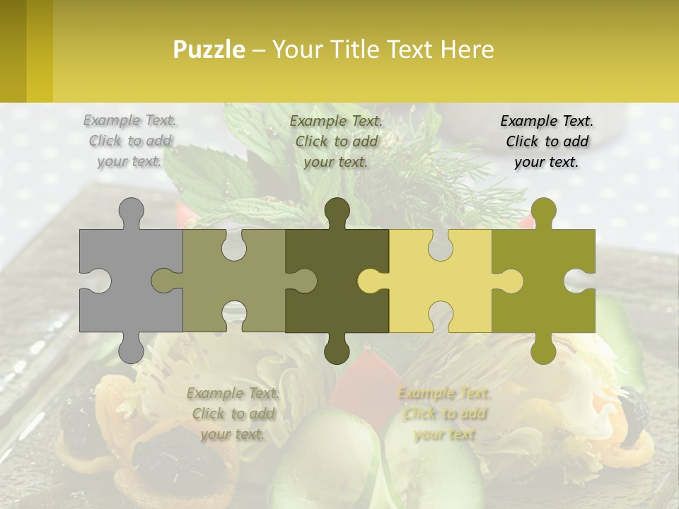 Eggplant Herb Green PowerPoint Template