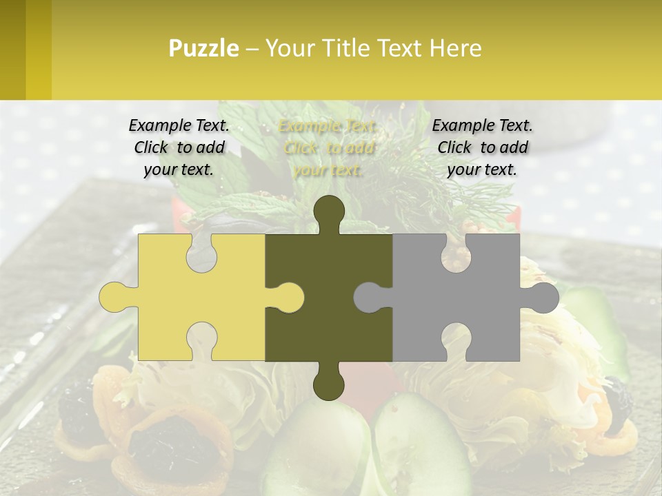 Eggplant Herb Green PowerPoint Template