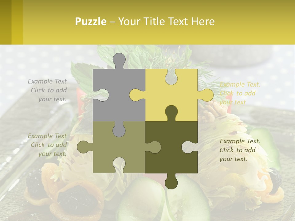 Eggplant Herb Green PowerPoint Template