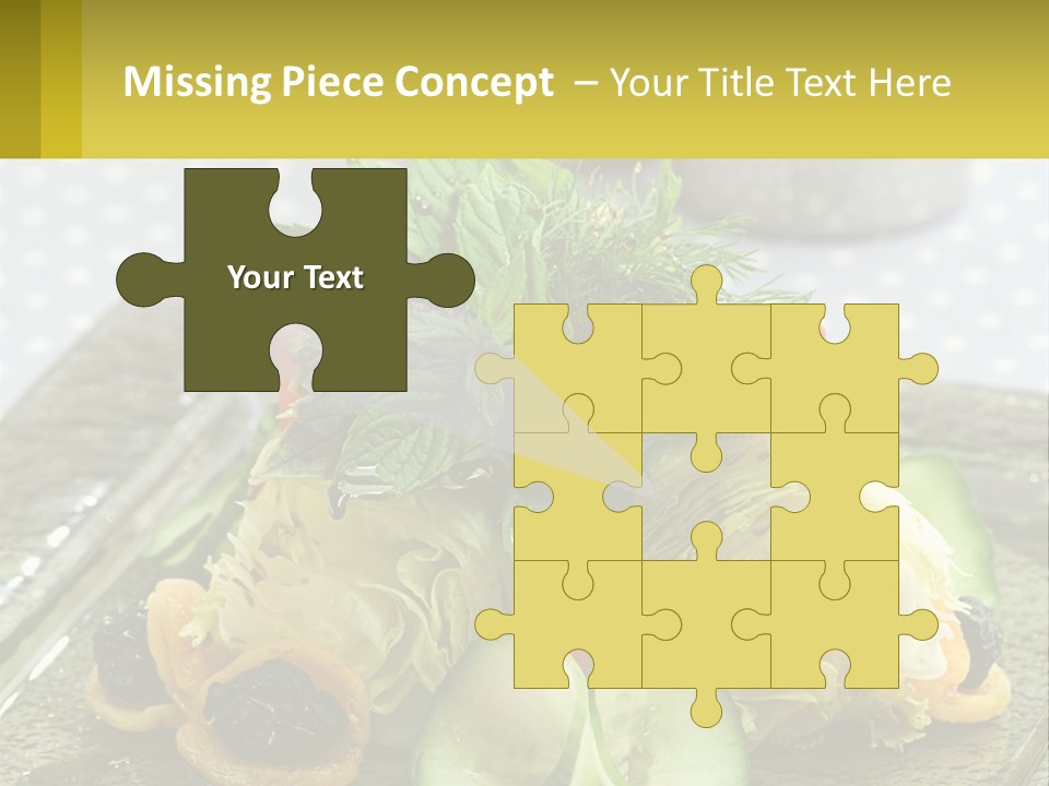 Eggplant Herb Green PowerPoint Template