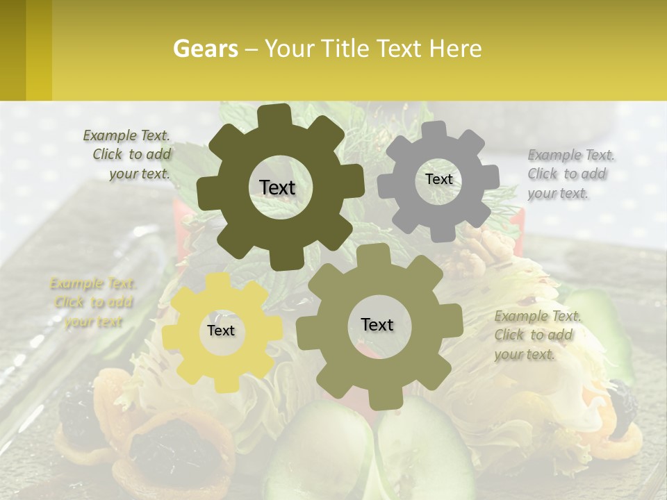 Eggplant Herb Green PowerPoint Template