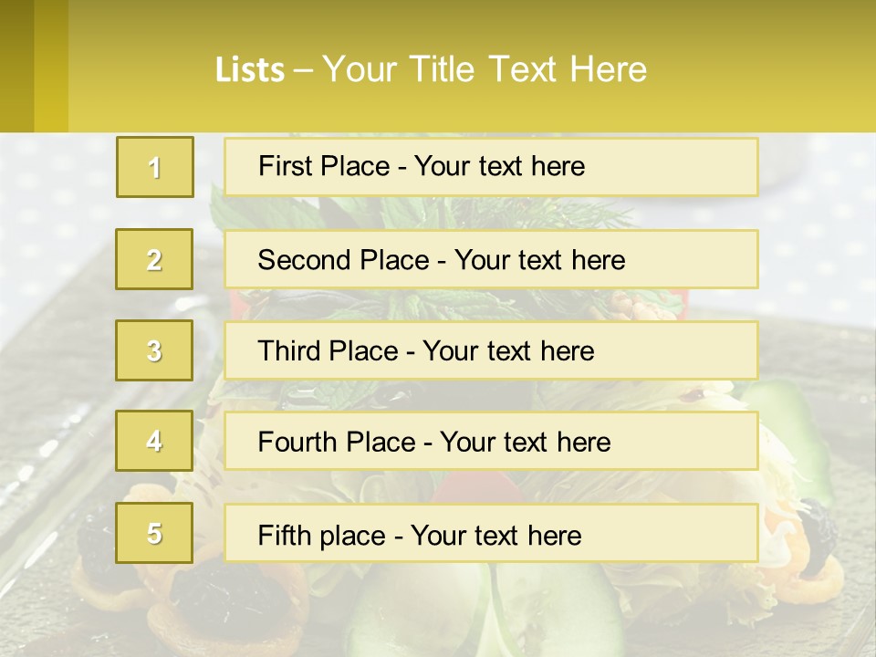 Eggplant Herb Green PowerPoint Template