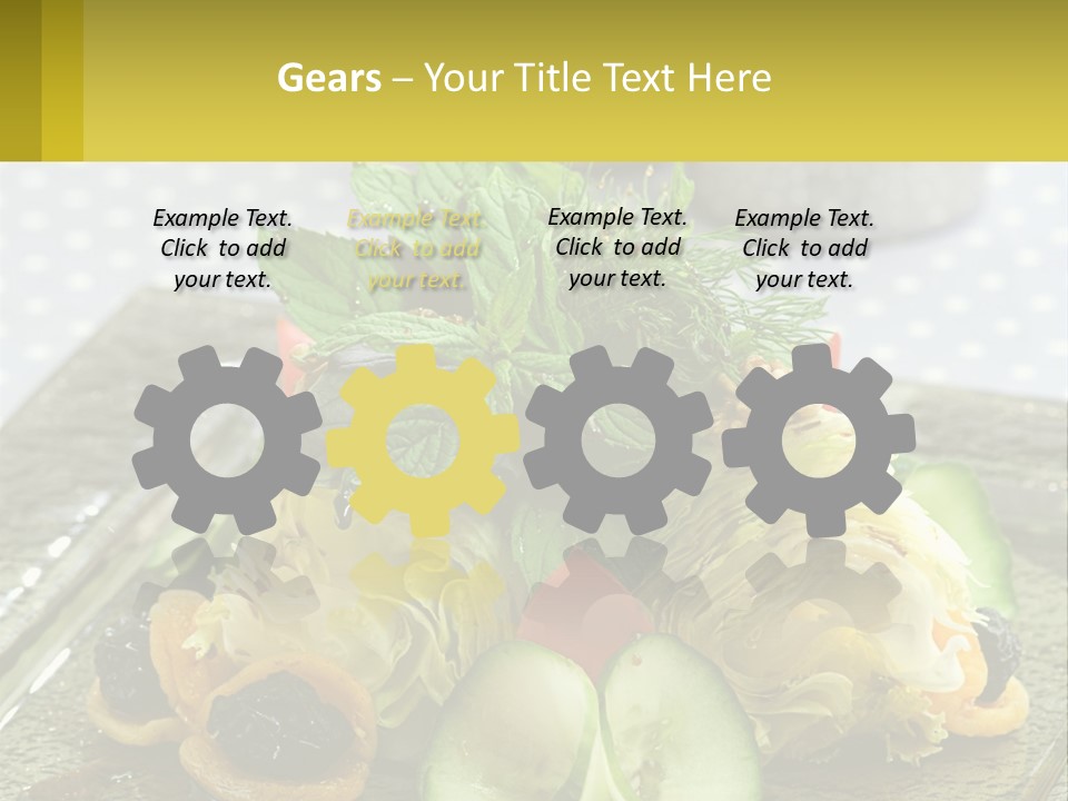 Eggplant Herb Green PowerPoint Template