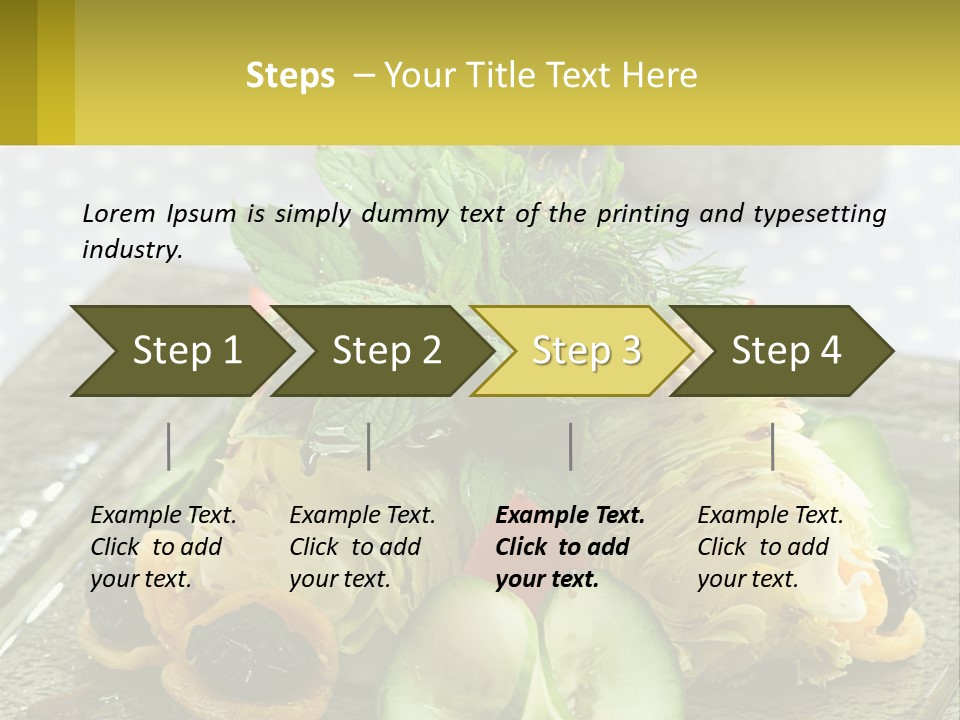 Eggplant Herb Green PowerPoint Template