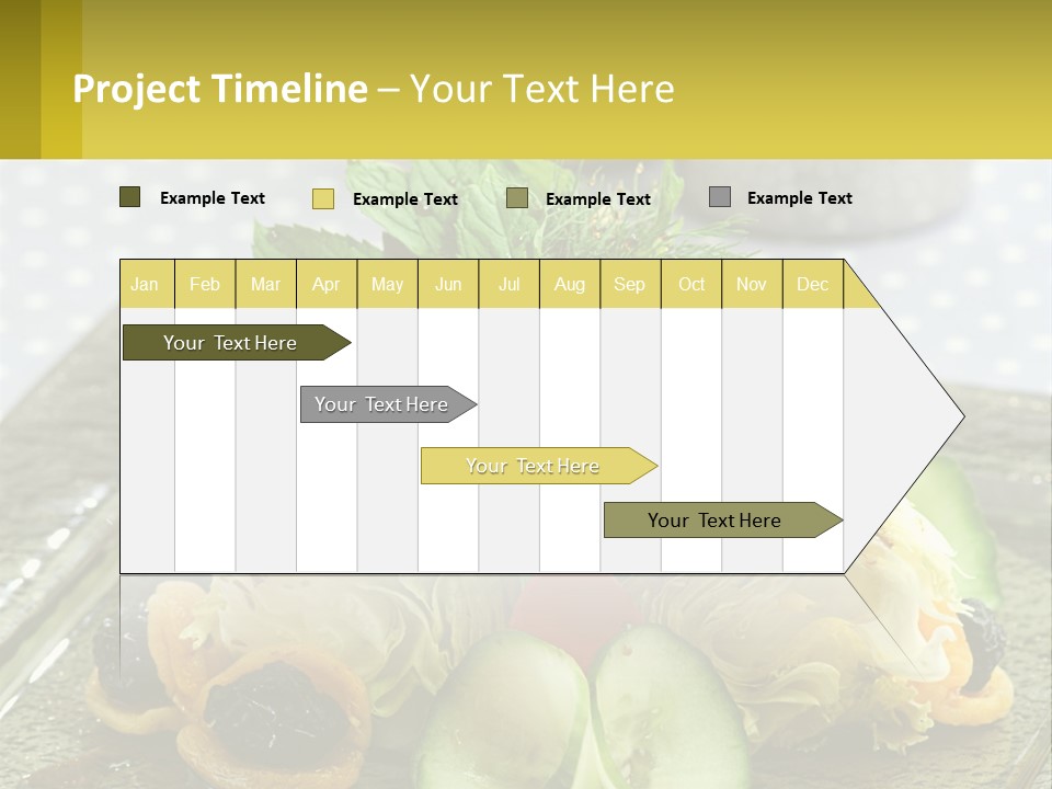 Eggplant Herb Green PowerPoint Template