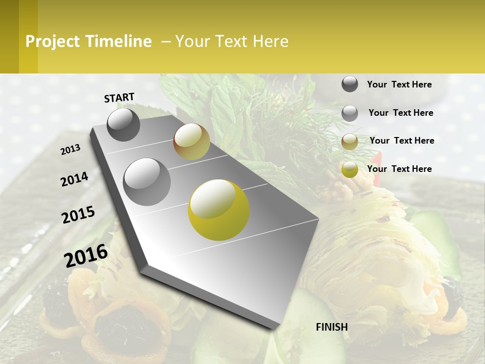 Eggplant Herb Green PowerPoint Template