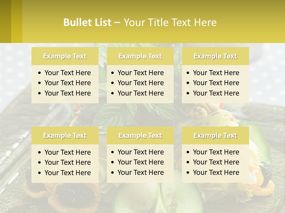 Eggplant Herb Green PowerPoint Template