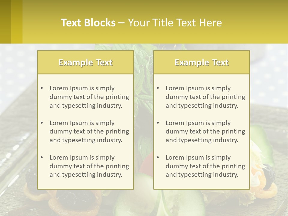 Eggplant Herb Green PowerPoint Template