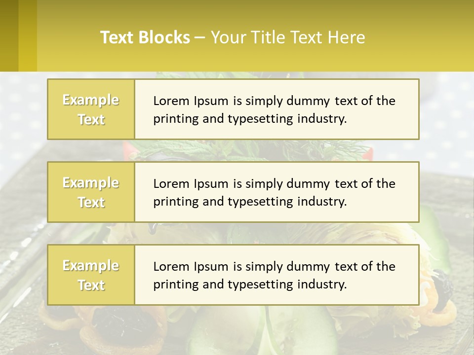 Eggplant Herb Green PowerPoint Template