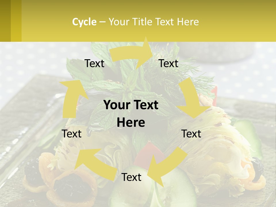 Eggplant Herb Green PowerPoint Template