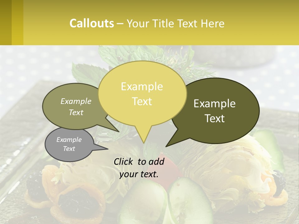 Eggplant Herb Green PowerPoint Template