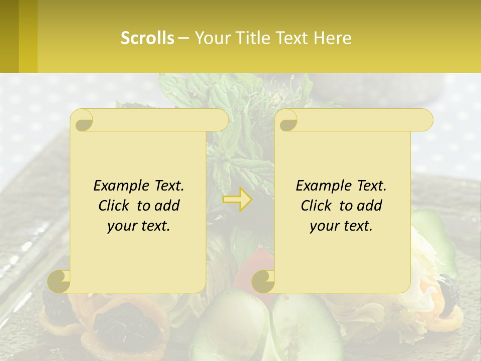 Eggplant Herb Green PowerPoint Template