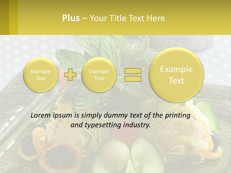 Eggplant Herb Green PowerPoint Template