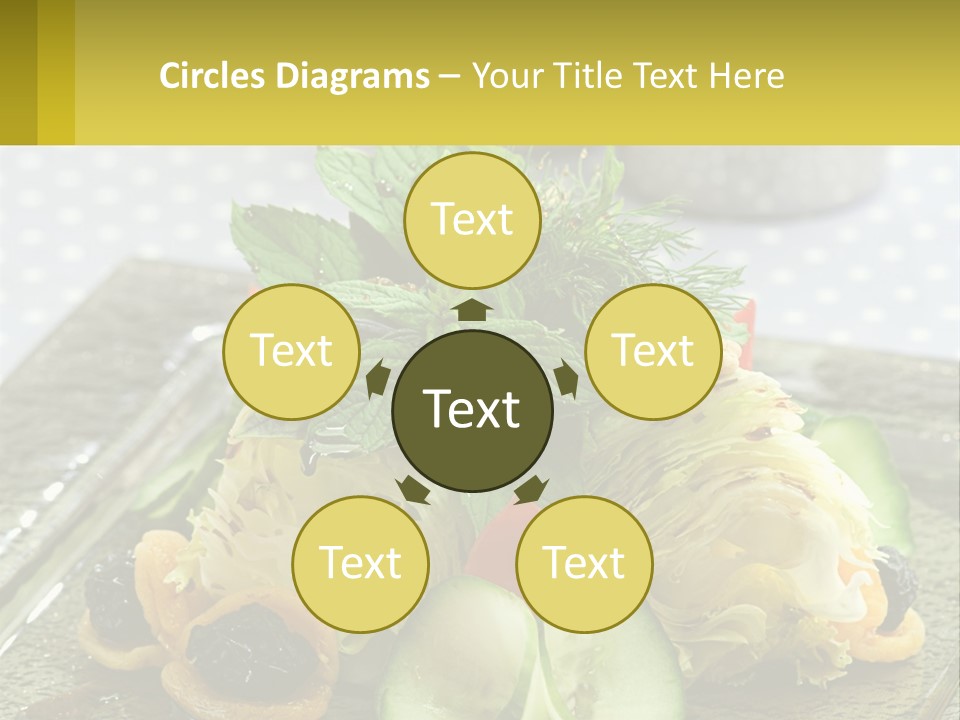 Eggplant Herb Green PowerPoint Template