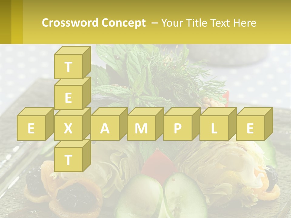 Eggplant Herb Green PowerPoint Template