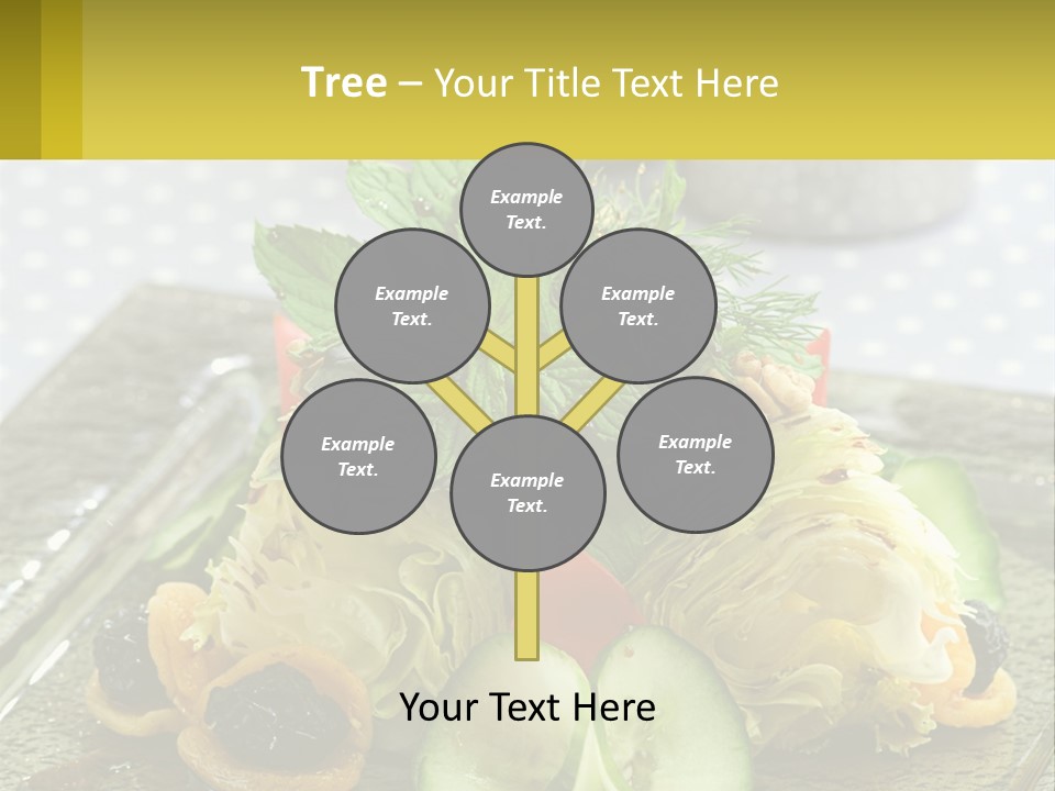 Eggplant Herb Green PowerPoint Template