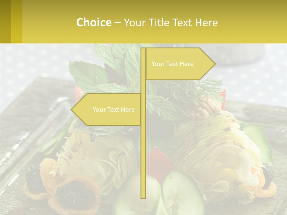 Eggplant Herb Green PowerPoint Template