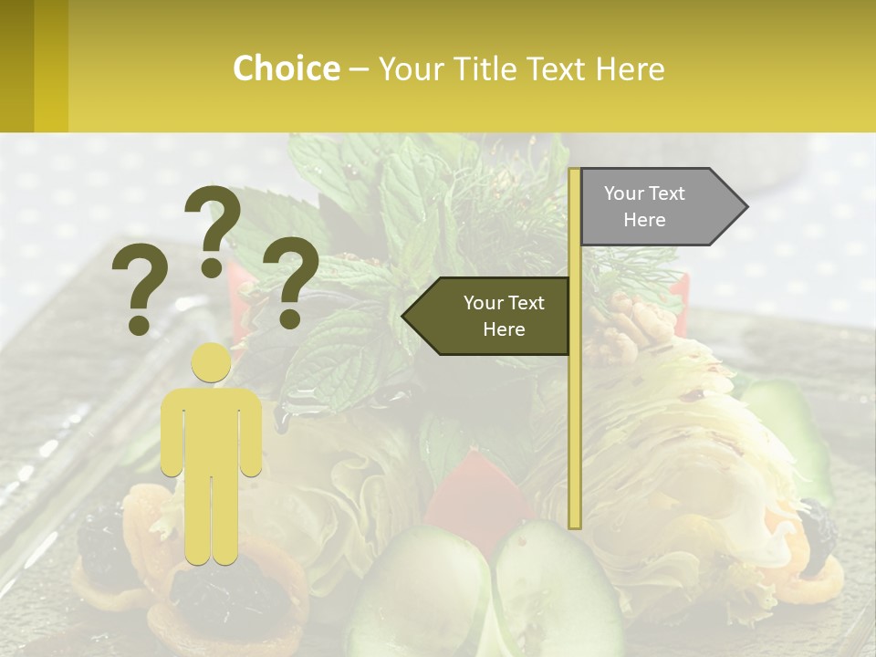 Eggplant Herb Green PowerPoint Template