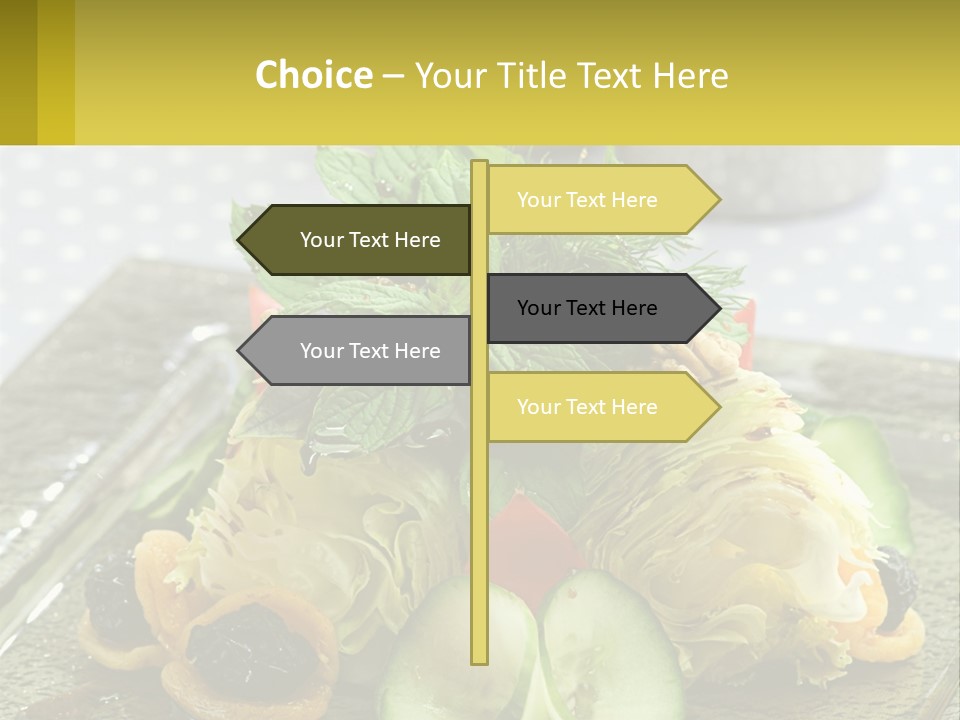 Eggplant Herb Green PowerPoint Template