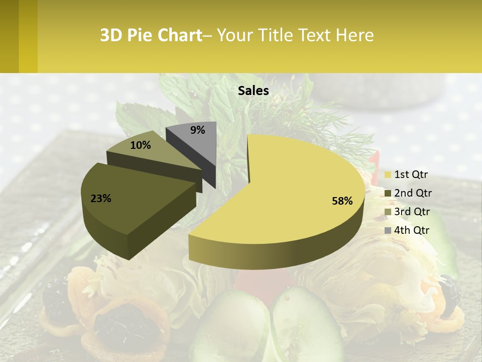 Eggplant Herb Green PowerPoint Template