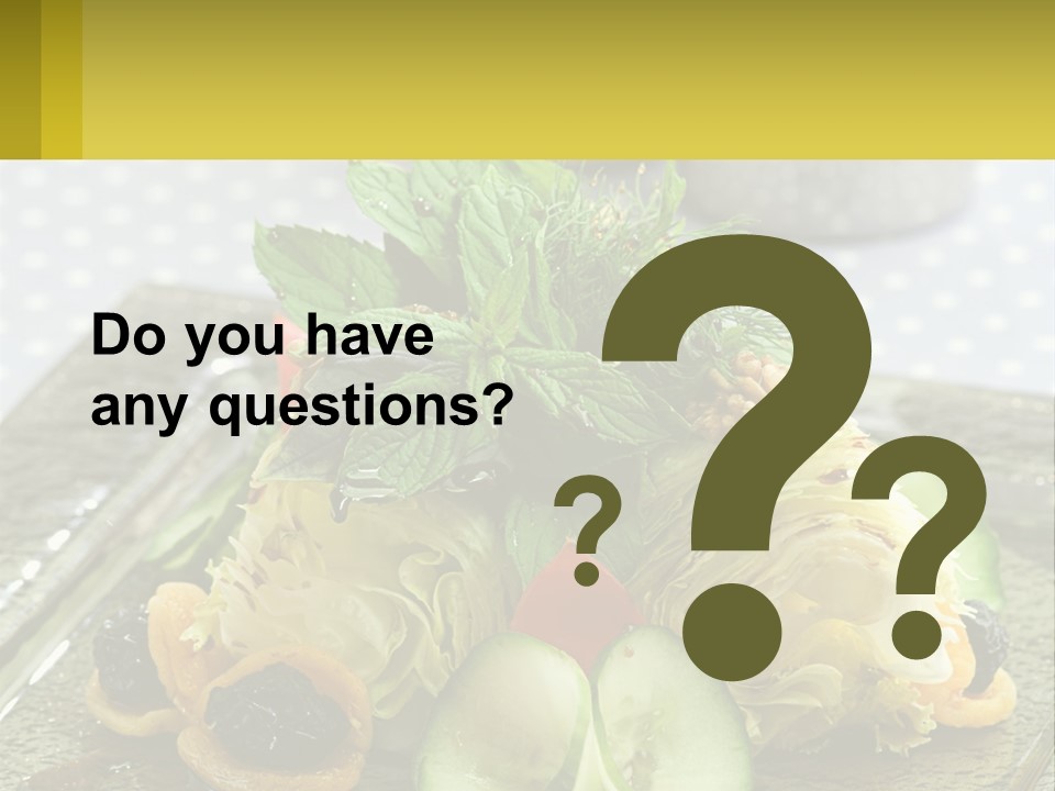 Eggplant Herb Green PowerPoint Template