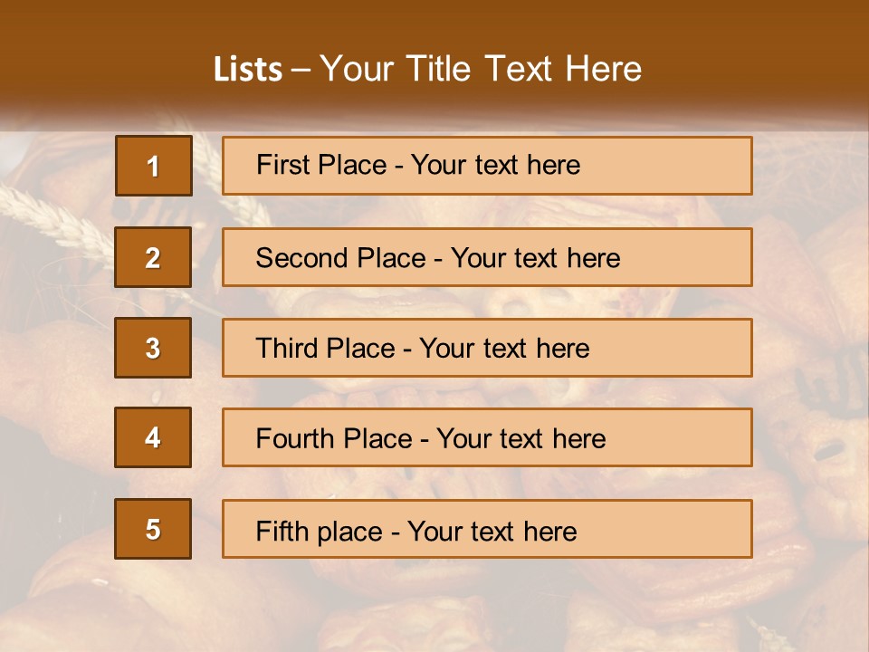 Brown Color Roll PowerPoint Template