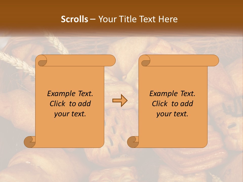 Brown Color Roll PowerPoint Template